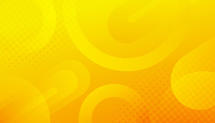Vecteur arrière-plan abstrait en gradient orange arrière-plan jaune avec des formes géométriques design d'arrière-plan cool