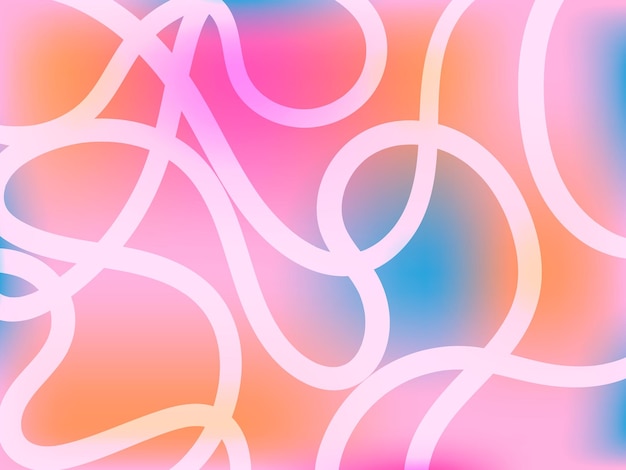 Arrière-plan abstrait à maille gradiente Arrière-fond holographique futuriste des années 90 des années 80 rétro p