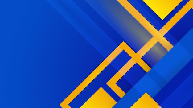 Arrière-plan abstrait moderne bleu et jaune