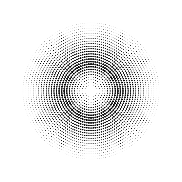 Arrière-plan Abstrait Avec Des Points De Cercle