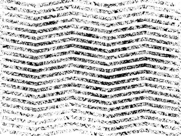 Arrière-plan Abstrait Avec Des Rayures En Zigzag Texturées Dans Un Vecteur De Style Grunge