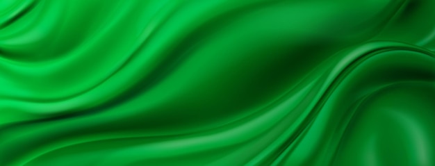 Arrière-plan Abstrait Avec Surface Ondulée En Couleurs Vert Foncé