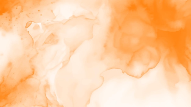 Arrière-plan d'aquarelle orange abstrait Texture d'éclaboussure d'eau orange