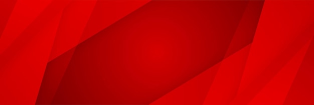 Arrière-plan de bannière rouge abstrait Vector modèle de bannière de conception graphique abstraite présentation de modèle Web de fond