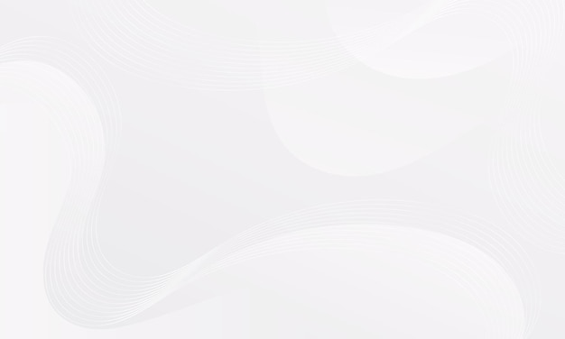 Arrière-plan blanc abstrait avec des formes ondulées adapté aux affiches de site Web