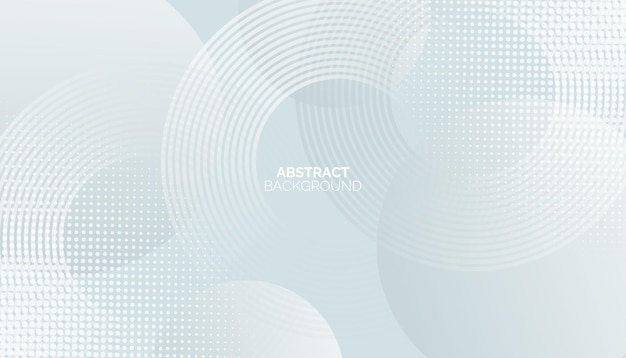 Arrière-plan blanc abstrait Motif moderne de lignes de cercle