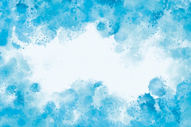 Arrière-plan bleu à l'aquarelle