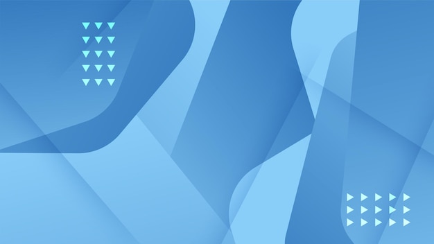 Arrière-plan bleu foncé abstrait avec des formes géométriques Illustration vectorielle