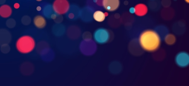Arrière-plan Bokeh coloré Lumières bokeh vectorielles