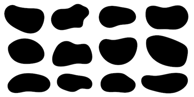 Arrière-plan de cadre de dialogue de bulle de parole de forme organique ondulée dessinée à la main pour le texte mis en évidence