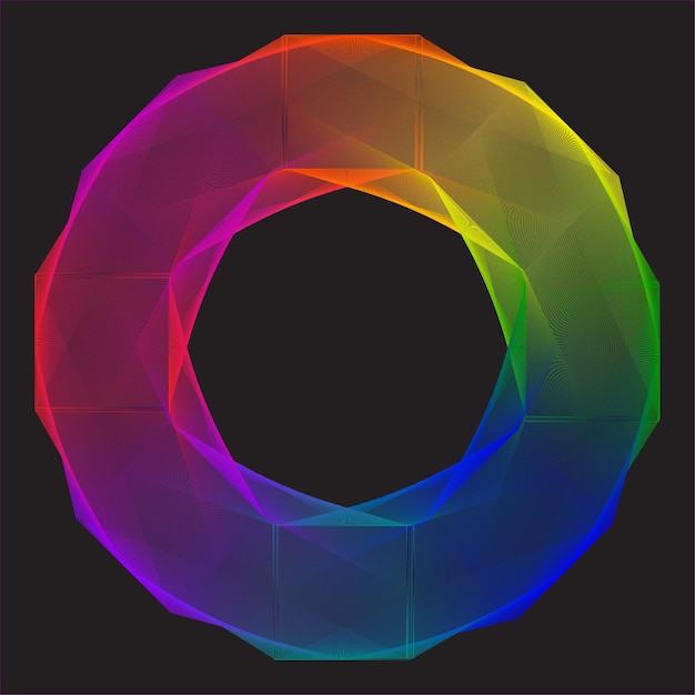 Arrière-plan en cercle coloré