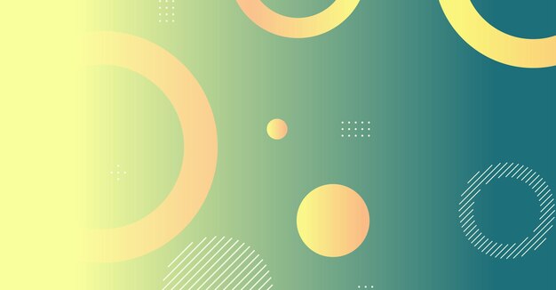 Arrière-plan de cercle géométrique à gradient minimal abstrait