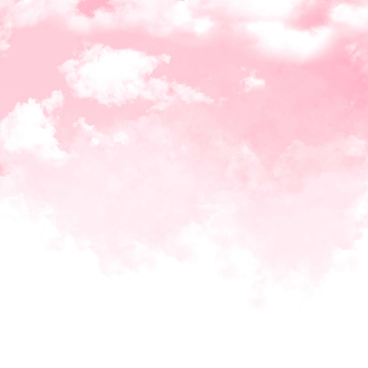 Vecteur arrière-plan de ciel rose à l'aquarelle peint à la main