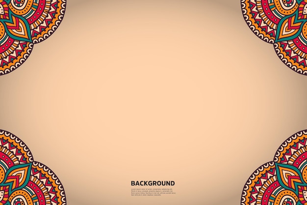 Arrière-plan coloré islamique