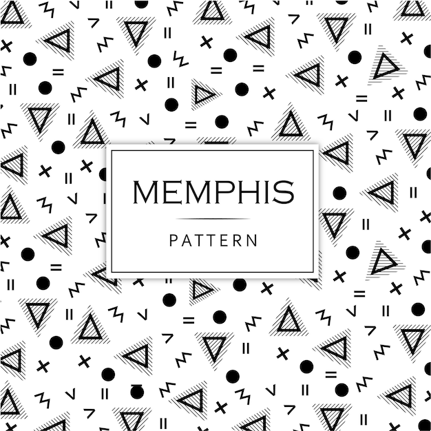 Arrière-plan coloré Memphis moderne