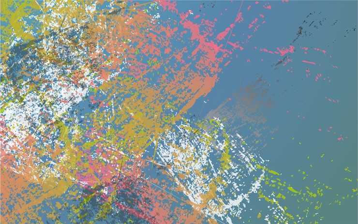Vecteur un arrière-plan coloré avec le mot art dessus