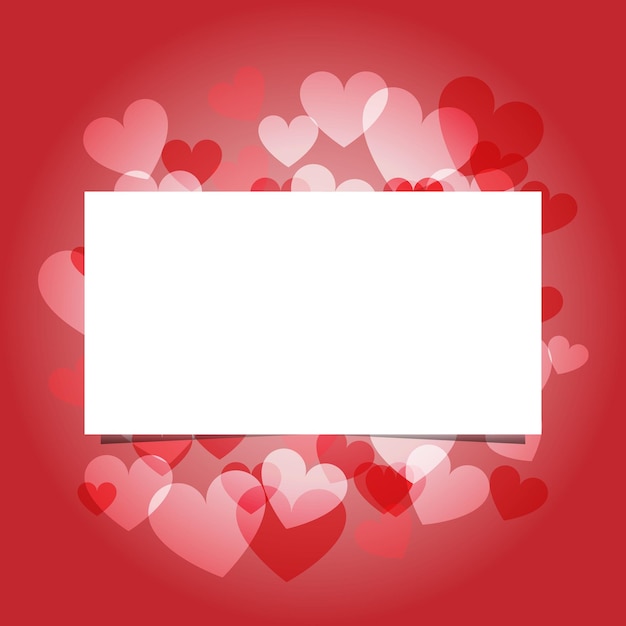 Vecteur arrière-plan de conception de carte de voeux happy valentines day - illustration vectorielle.