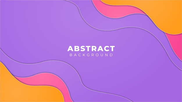 Vecteur arrière-plan de couleur violette avec forme liquide couleur complète design moderne abstrait