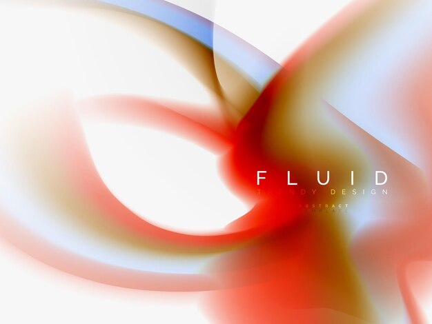 Arrière-plan couleurs liquides abstraites flux d'onde