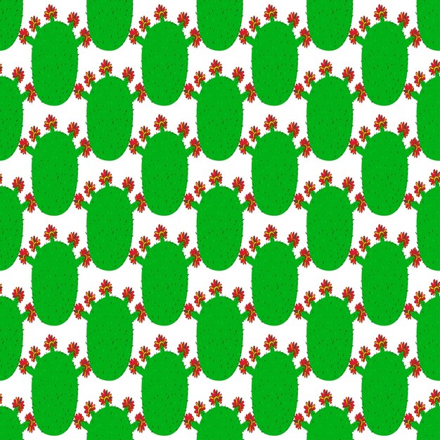 Arrière-plan Décoratif Sans Soudure Motif De Plantes De Cactus Texture Décorative Pour La Conception De Papier Peint Papier D'emballage Scrapbooking Textile Web