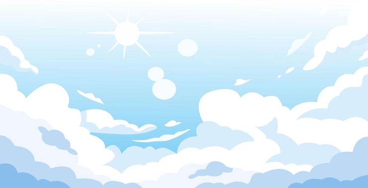 Vecteur arrière-plan du ciel clair vectoriel