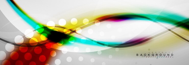 Vecteur arrière-plan du concept de mouvement d'onde à flux lisse