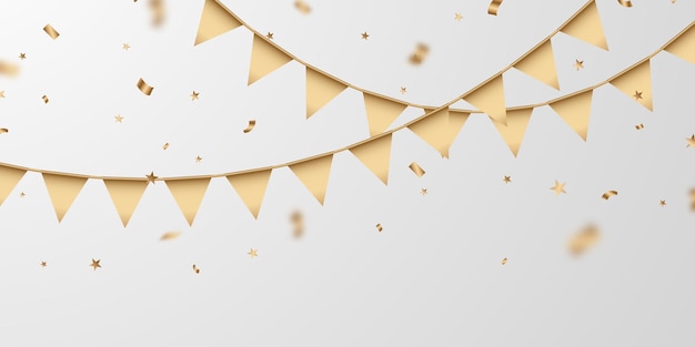 arrière-plan du drapeau de la fête pour l'illustration vectorielle de la célébration