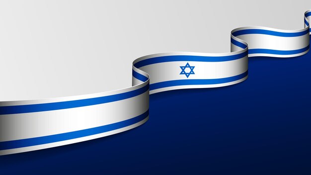 Vecteur arrière-plan du drapeau israélien élément d'impact pour l'utilisation que vous voulez en faire