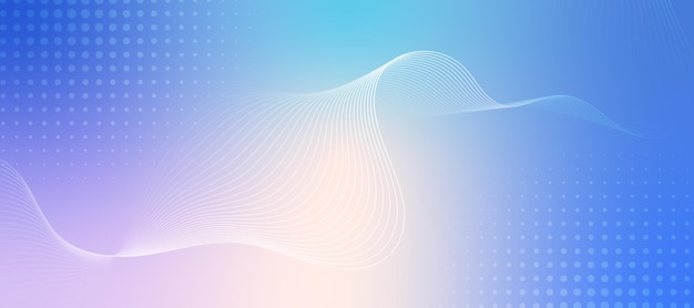 Arrière-plan du gradient d'onde abstrait