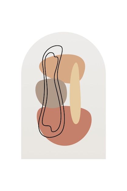 Arrière-plan du milieu du siècle boho abstrait