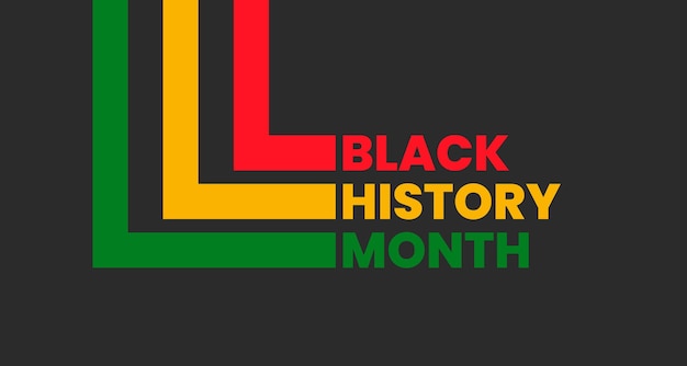 L'arrière-plan du mois de l'histoire des Noirs ou l'histoire afro-américaine célèbrent février aux états-unis et au canada
