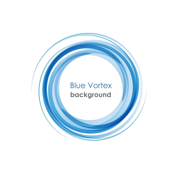 Vecteur arrière-plan du vortex bleu