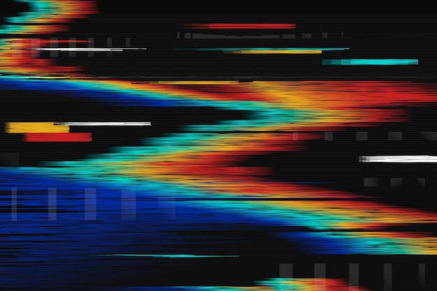Arrière-plan avec effet de glitch numérique en gradient