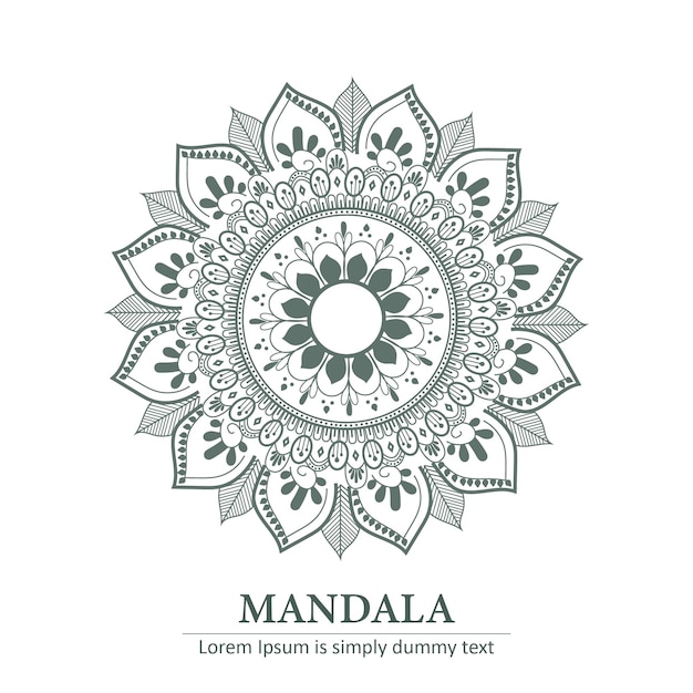 Arrière-plan élégant du mandala