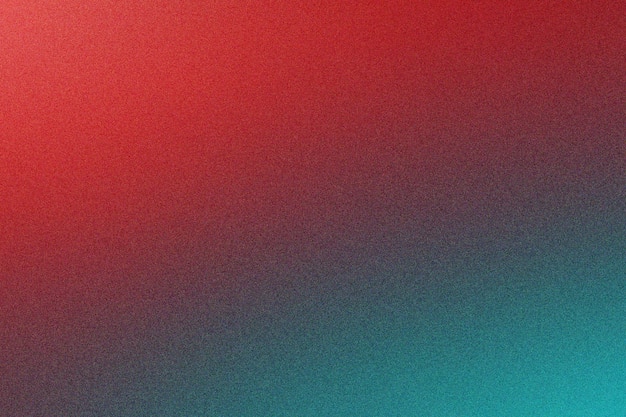Arrière-plan élégant de texture granuleuse en gradient rouge et turquoise