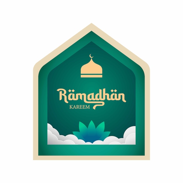 Vecteur arrière-plan de l'élément ramadhan