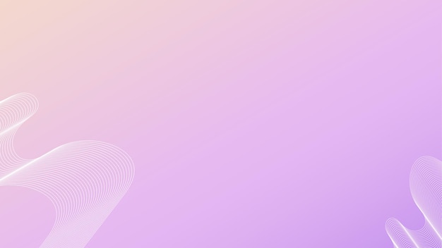 L'arrière-plan est violet avec un dégradé de lignes abstraites à géométrie fine