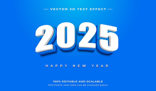 Arrière-plan de l'événement de la nouvelle année 2025 en style 3D modifiable