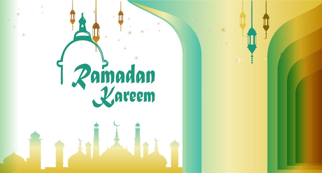 Arrière-plan de la fête islamique du Ramadan Karim