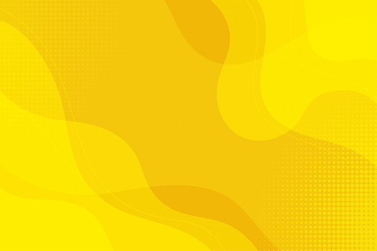 Vecteur arrière-plan fluide abstrait jaune