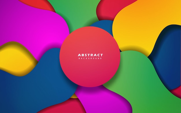 Arrière-plan fluide et coloré abstrait