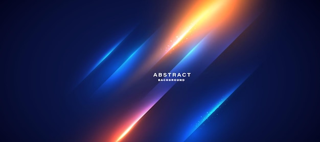 Arrière-plan futuriste abstrait avec un effet de lumière brillant