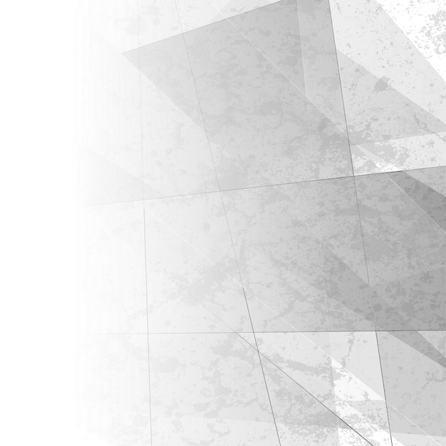 Arrière-plan de géométrie minimale gris blanc grunge