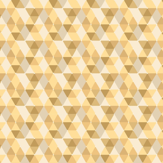 Arrière-plan géométrique abstrait fait avec des triangles jaunes et blancs motif éditable sans couture