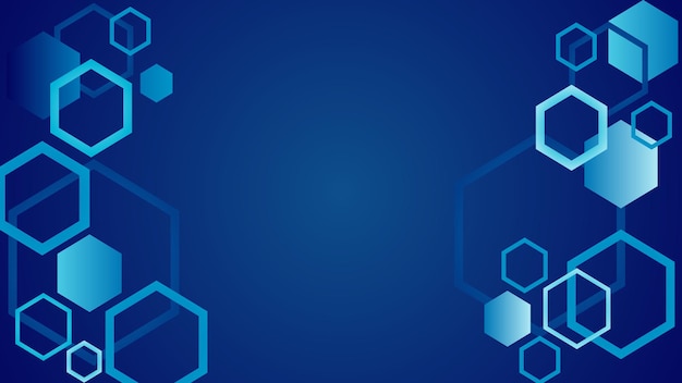 Arrière-plan géométrique bleu pour la diapositive d'arrière-plan