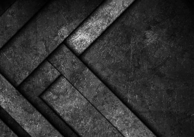 Arrière-plan géométrique technique abstrait noir