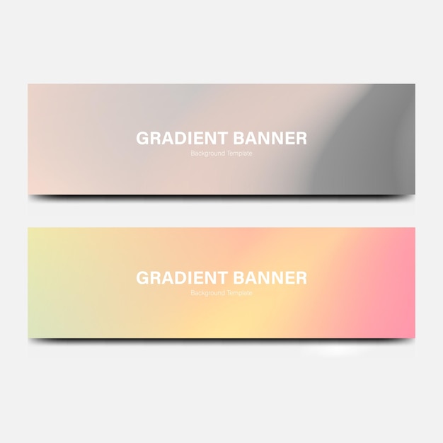 Arrière-plan de gradient abstrait de la bannière d'en-tête