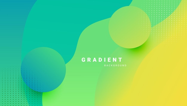 Arrière-plan de gradient abstrait coloré avec des formes fluides
