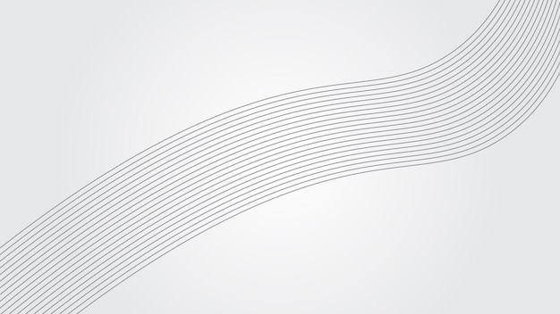 Vecteur arrière-plan à gradient blanc avec ligne de courbe dynamique image vectorielle de papier peint pour arrière-plan ou présentation