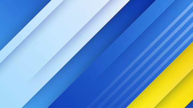 Arrière-plan de gradient bleu dynamique abstrait et jaune orange
